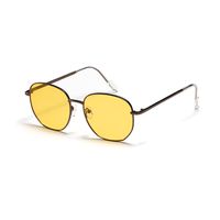 Square New Thin Frame Gradient Color Retro Trend Sunglasses Wholesale sku image 2