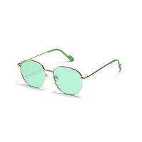 Square New Thin Frame Gradient Color Retro Trend Sunglasses Wholesale sku image 4