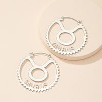 Fashion Constellation Iron No Inlaid Earrings sku image 2