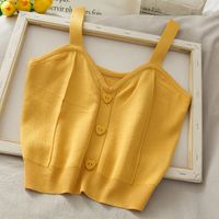 Tank Tops Simple Style Solid Color main image 8