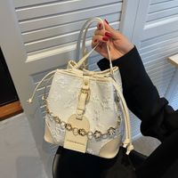 Chain Decorative Bucket Women's New Spring And Summer One-shoulder Messenger Small Bag 19.5*19*13cm main image 2