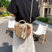Fashion Weaving Spring And Summer New Women's Fashion Shoulder Bag 24*20*8cm main image 5