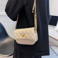 Texture Fashion Female New Commuter Simple One Shoulder Messenger Small Square Bag 20*12.5*6cm main image 3