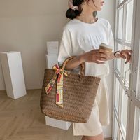 Straw Large-capacity Spring And Summer New Simple Tote Bag 40*29*11cm main image 5