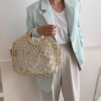 Simple Fashionable Straw Woven Woven Handbag Wholesale 39*34*2cm main image 4