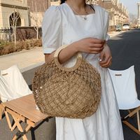 Simple Fashionable Straw Woven Woven Handbag Wholesale 39*34*2cm main image 5