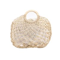 Simple Fashionable Straw Woven Woven Handbag Wholesale 39*34*2cm main image 6