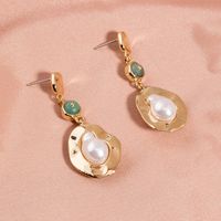 Creative Retro Baroque Pearls Long Tassel Earrings Wholesale main image 3