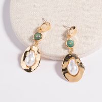 Creative Retro Baroque Pearls Long Tassel Earrings Wholesale main image 5