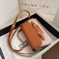2022 New Style Stitching Color Messenger Underarm Small Square Bag 24.5*13.5*7.5cm main image 4