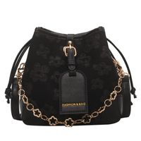 Chain Decorative Bucket Women's New Spring And Summer One-shoulder Messenger Small Bag 19.5*19*13cm sku image 1