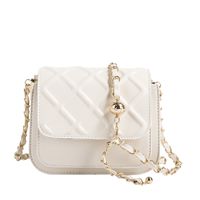 Lingge Indentation Fashion Women's Bag Simple Chain Small Square Bag 19*16*10cm sku image 1