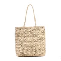 Cubo Tejido De Gran Capacidad Primavera Y Verano Nuevos Bolsos De Hombro Para Mujer 36*40*2cm sku image 1