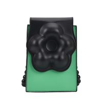 Fashion Contrast Color One-shoulder Messenger Checkerboard Beaded Chain Bag 13*20*6cm sku image 1