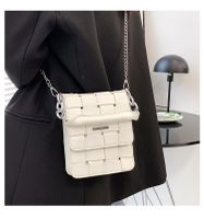 New Fashion Woven One-shoulder Small Square Chain Messenger Bag 14*18*5cm sku image 12