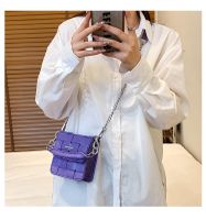 New Fashion Woven One-shoulder Small Square Chain Messenger Bag 14*18*5cm sku image 6