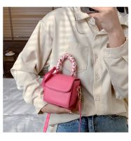 Spring New Women's Fashion Simple One-shoulder Square Messenger Mini Bag 11*11*7cm sku image 3