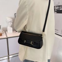 2022 New Style Stitching Color Messenger Underarm Small Square Bag 24.5*13.5*7.5cm sku image 2