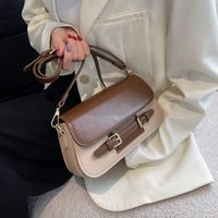 2022 New Style Stitching Color Messenger Underarm Small Square Bag 24.5*13.5*7.5cm sku image 4