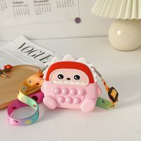 New Silicone Children's Bag Cartoon Cute Shoulder Diagonal Bag sku image 6