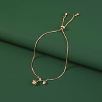 New Geometric Micro Setting Rose Zircon Venetian Adjustable Bracelet Jewelry main image 5