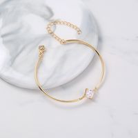 Foreign Trade Hot Selling Jewelry Square Round Zircon Accessories Elbow Bracelet Bracelet Jewelry main image 7