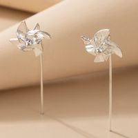 Fashion Simple Cute Geometric And Small Windmill Alloy Stud Earrings main image 4