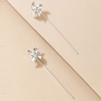 Fashion Simple Cute Geometric And Small Windmill Alloy Stud Earrings main image 6