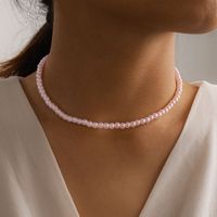Korean Style Pearl Necklace Women's Single Layer Necklace main image 11