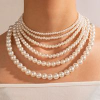 Korean Style Pearl Necklace Women's Single Layer Necklace main image 6