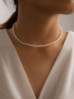 Korean Style Pearl Necklace Women's Single Layer Necklace sku image 1