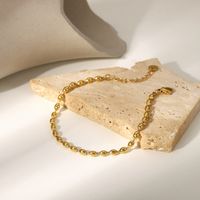 Neue Mode Einfache Ovale Perle Jewelry14k Vergoldetes Edelstahlarmband main image 1