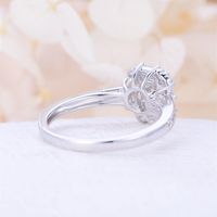 Full Diamond Micro-encrusted Zircon Copper Ring Women's Fashion Engagement Hand Jewelry main image 5