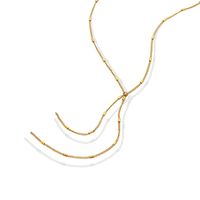 Women's Clavicle Chain Tassel Long Simple Titanium Steel Plated 18k Gold Jewelry main image 6