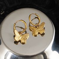 Insect Plating Titanium Steel No Inlaid Earrings main image 2