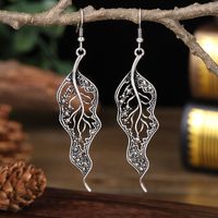 New Long Leaf Simple Women's Colored Diamond Accessories Alloy Earrings main image 5