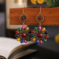 Vintage New Multi-layer Round Small Sun Drop Earrings Wholesale main image 3