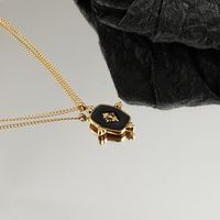 Chaîne De Chandail En Acier Titane Dégoulinant De Collier Géométrique Rétro Pour Femmes main image 5