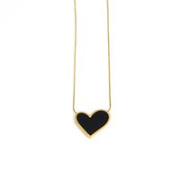 Heart Necklace Female Simple Korean Titanium Steel Fine Clavicle Chain main image 6