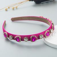 Headband Fashion Shiny Crystal Heart-shaped Alloy Simple Accessories sku image 2