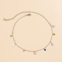 Collier En Alliage D&#39;étoiles À Pampilles Suspendus En Cristal D&#39;imitation De Couleur Bohème sku image 4