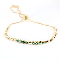 Fashion Geometric Copper Artificial Gemstones Bracelets In Bulk sku image 1