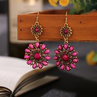 Vintage New Multi-layer Round Small Sun Drop Earrings Wholesale sku image 9