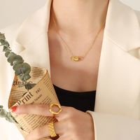 Einfache Halskette Mit Schlossschlüssel sku image 1