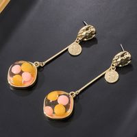 Creative Cute Resin Color Beads Pendant Earrings main image 3