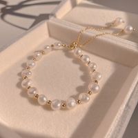 Baroque Pearl Long Pendent Bracelet Female Hand Jewelry main image 1