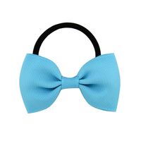 Simple Solid Color Children's Bow Cute Hair Rope Hair Ring Hair Accessories main image 6