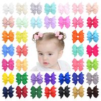 New Children's Multicolor Small Bow Hairpin Simple Headdress Hair Accessories main image 2