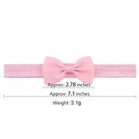 Fashion Solid Color Children's Hair Accessories Candy Color Rib Bow Headband Wholesale main image 3
