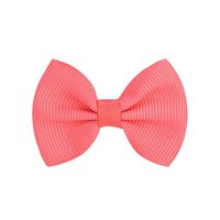 New Simple Children's Bow Hairpin Multicolor 4.5cm Solid Color Cute Side Clip main image 5